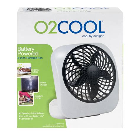 ocool   portable battery operated personal fan  speed gray