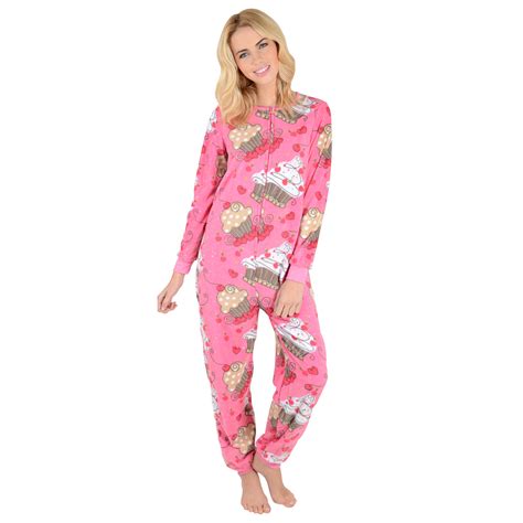 Adults Fleece All In One Pyjamas Pjs Ladies Mens Nightwear Onesiewow5