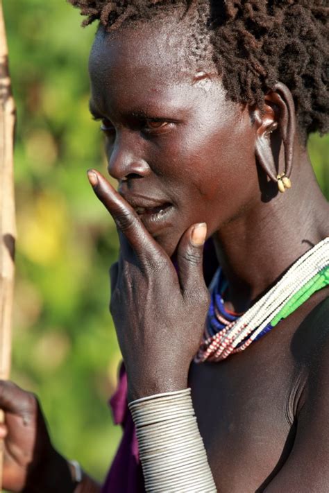 Ethiopian Tribes Suri Woman Dietmar Temps Photography