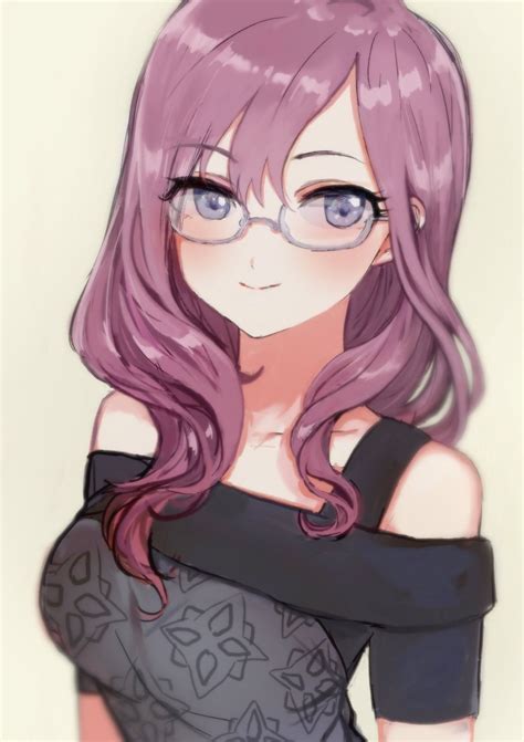ᴍᴛまりあcufes9 19 On Twitter Anime Girls With Glasses Art