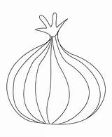 Coloring Onion Onions Becuo sketch template