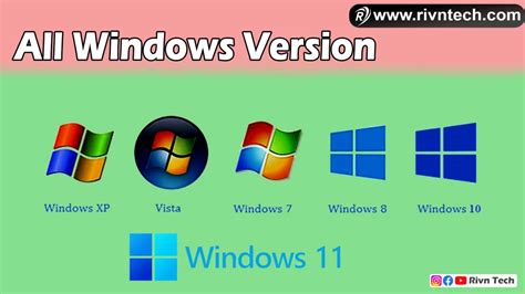 windows version list  microsoft windows versions latest