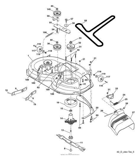husqvarna yth        parts diagram  mower deck