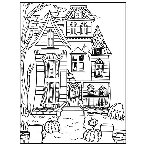 printable halloween haunted house printableecom