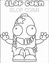 Gang Coloring Pages Grossery Corn Slop Printablecoloringpages Via sketch template