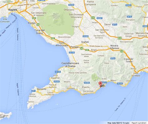 map  amalfi coast