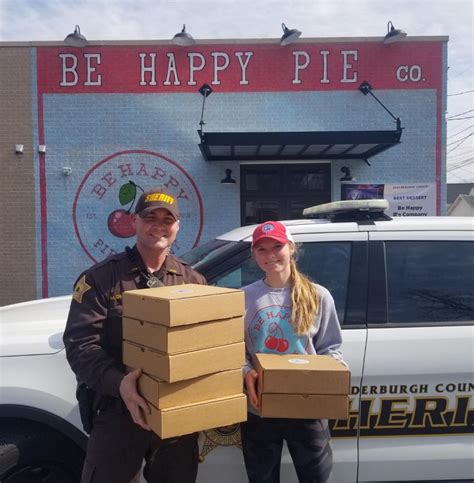 Vanderburgh Sheriff On Twitter Thank You To The Be Happy Pie Company