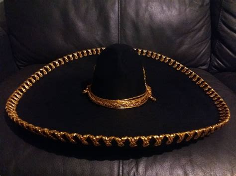 sombrero charro negro plata hueso oro adulto mariachi  en mercado libre