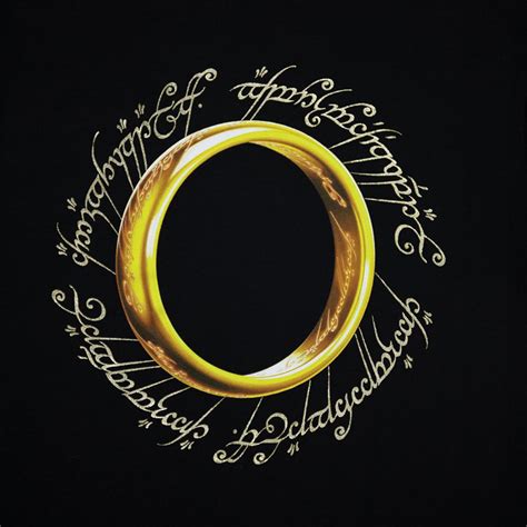 The Lord Of The Rings One Ring With Script Gold Foil