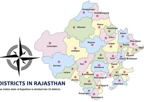rajasthan map map  rajasthan political tourism wildlife map distance map