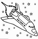 Spaceship Shuttle sketch template