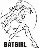 Batgirl Coloring Pages Printable sketch template