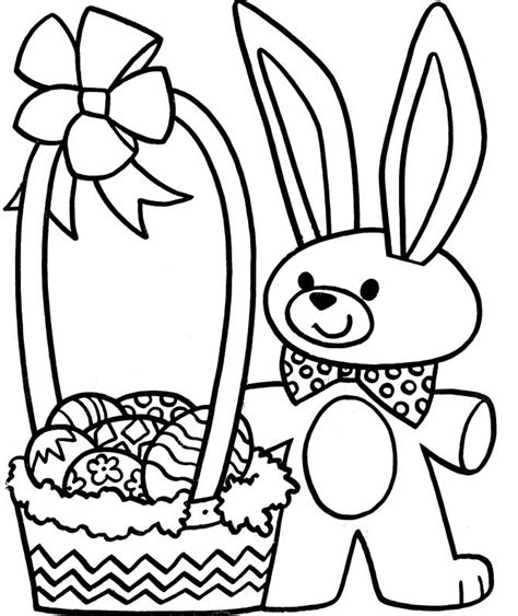 easter bunny  eggs coloring pages  kids childrens