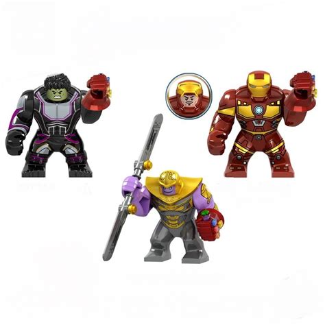 Iron Man Mech Thanos Hulk Infinity Gauntlet Minifigures Lego Compatible