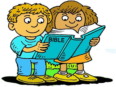 kids reading  bible clipart clip art library