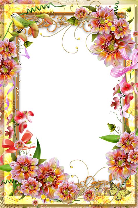 printable flower border design image