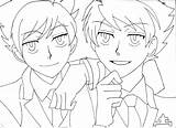 Ouran Host Club Pages Hitachiin Lineart Colouring Highschool Deviantart Honey sketch template