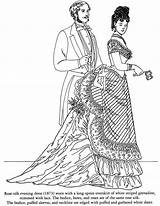 Victorian Dover Fashions sketch template