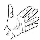 Clipart Clip Hands Hand Drawing Library Body Part Kid sketch template