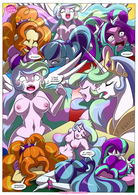 Rule 34 4 Panel Comic 4girls Adagio Dazzle Alicorn Aria Blaze Breasts