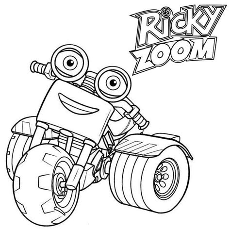 ricky zoom coloring pages getcoloringpages  ricky zoom coloring