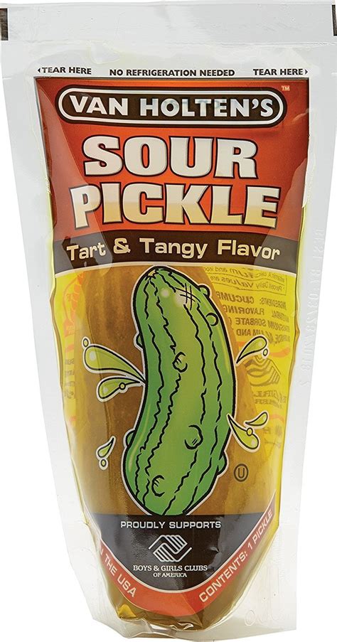 van holtens pickle   pouch jumbo sour pickles individually