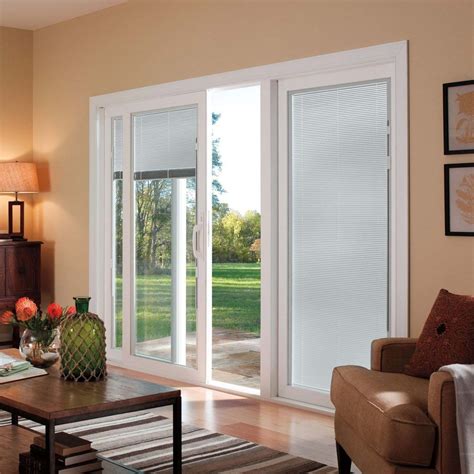 Triple Pane Sliding Glass Door With Blinds Glass Designs