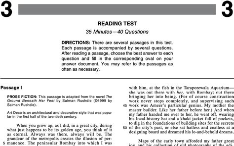 answer explanations     act reading test piqosity