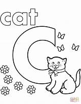 Coloring Cat Pages Letter Color Drawing Printable Kc Undercover Alphabet Kids Nyan Print Getcolorings Let Animals Getdrawings Crafts Categories sketch template