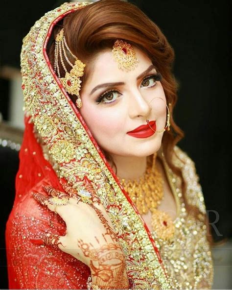 latest pakistani bridal makeup pictures wavy haircut