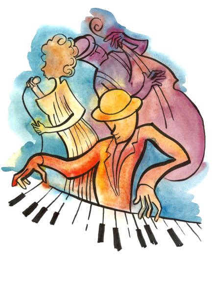 jazz music clip art vector images and illustrations istock