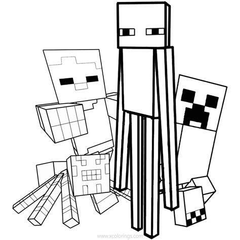 creeper coloring pages  minecraft characters xcoloringscom