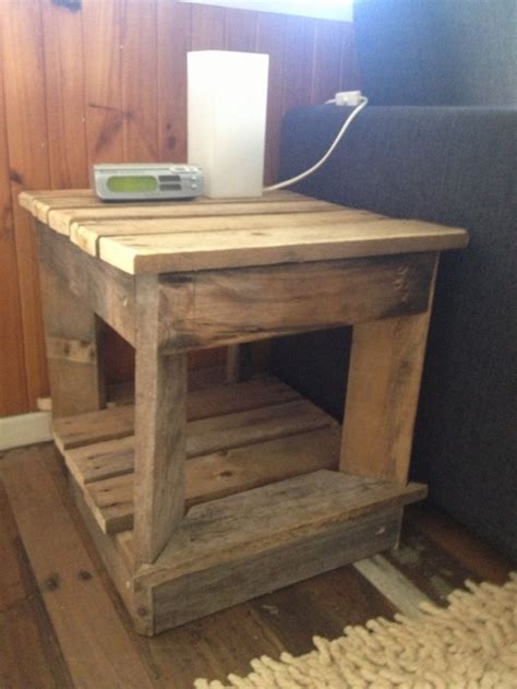 recycled pallet bedside tables pallet ideas