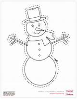 Snowman Cutouts Cutout Template Frosty Botanicalpaperworks Snowmen sketch template