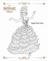 Sugar Fairy Plum Nutcracker Coloring Pages Realms Four Sheets Activity Movie Printable Disney sketch template