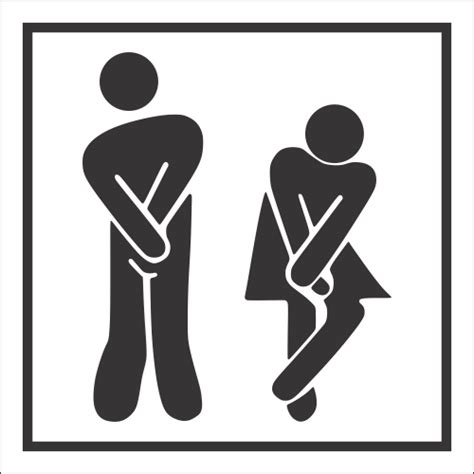 T49 Funny Unisex Toilet Sign