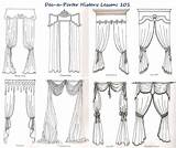 Swags Valances Valance Drapes Tails Template sketch template