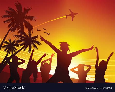 beach party royalty free vector image vectorstock