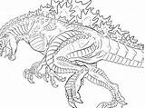 Coloring Godzilla Pages Gigan Getcolorings Getdrawings sketch template