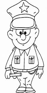 Coloring Pages Policeman Professions Cop Color Popular Getcolorings Getdrawings Coloringhome sketch template