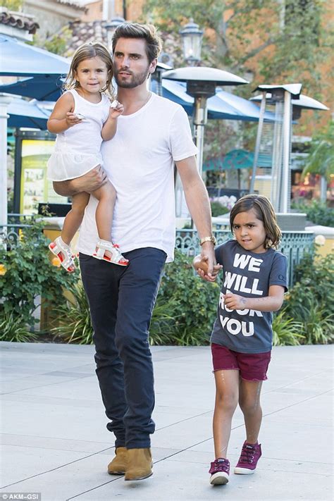 scott disick takes son mason  daughter penelope   pizza daily mail