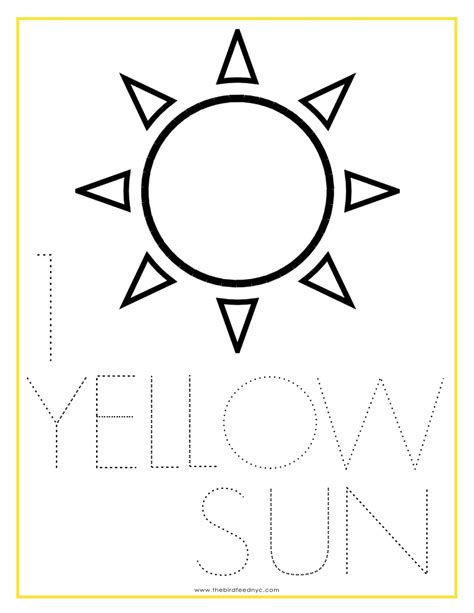 coloring pages kids yellow coloring sheet