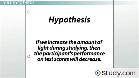 formulation  hypothesis examples video lesson transcript