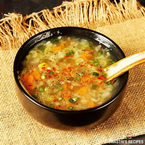 vegetable soup recipe swasthis recipes