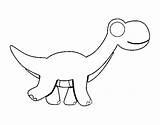 Diplodocus Coloring Happy Coloringcrew sketch template