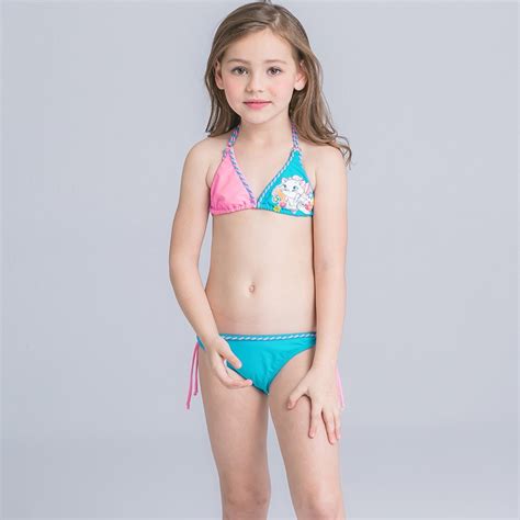 Letnie Dziecko Dziewczyny Cute Cartoon Bikini Set Dwuczęściowy Stroje