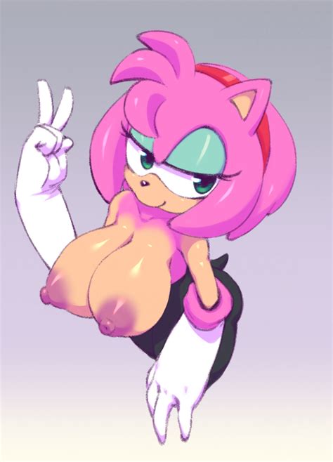 Rule 34 1girls Alternate Version Available Amy Rose Amy Rouge Bimbo