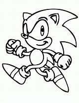 Coloring Sonic Printable Pages Print sketch template