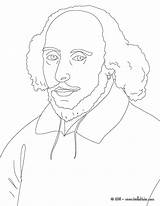 Shakespeare William Coloring Colouring Pages Drawing People Para Hellokids Sheets Colorear Escritores Kids Print Color Autores Manualidades English Projects England sketch template