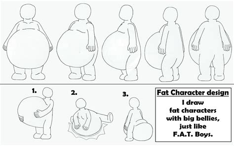 Fat Character With Big Belly Design By Mcsaurus Deviantart